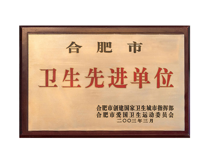 合肥市卫生先进单位
